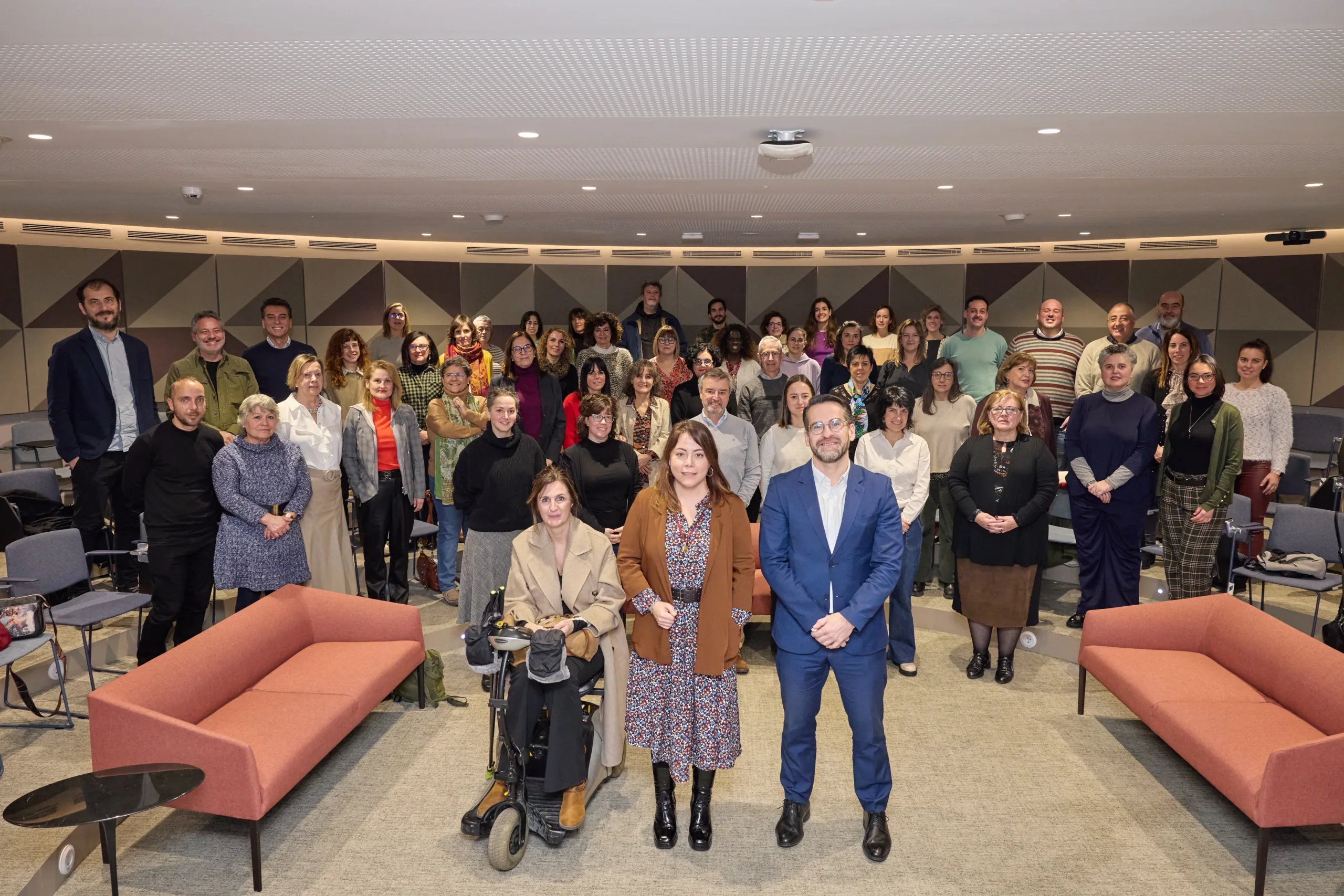Un momento de la presentación de proyecto financiados en Navarra en 2024
